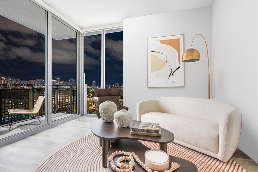 Furnished interior view inside a new home in , Miami (Image 4). Furnished interior view inside a new home in , Miami (Image 4).