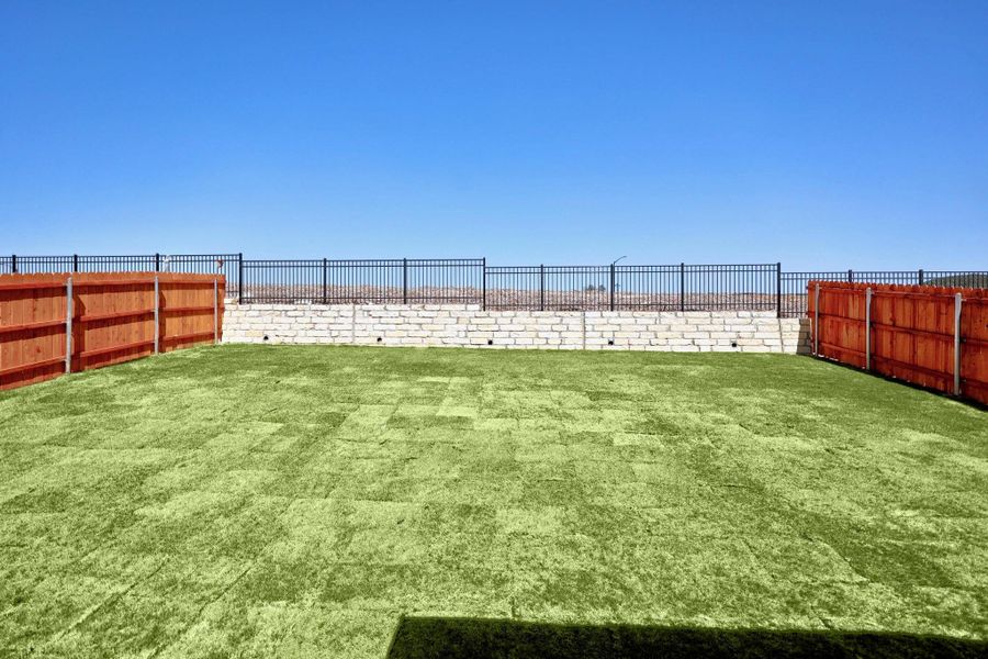 Exterior details and patio area of a home in Lakeside at Tessera on Lake Travis, Lago Vista (Image 21).