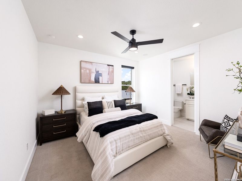 Furnished interior view inside a new home in , Boerne (Image 10).