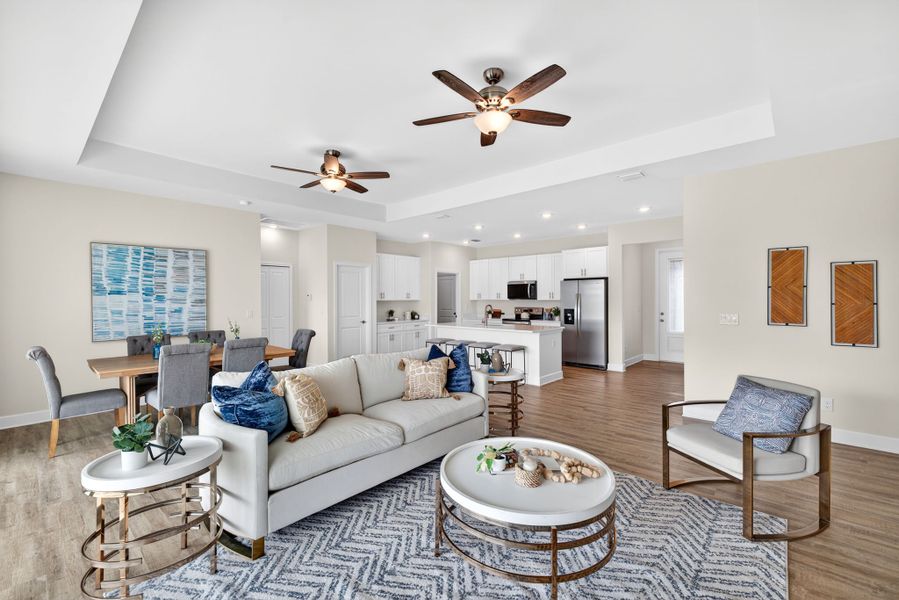 Representative furnished interior of a home built from the The Bluewater Cove by Sunlife Homes LLC in Cape Coral, Cape Coral (Image 6).