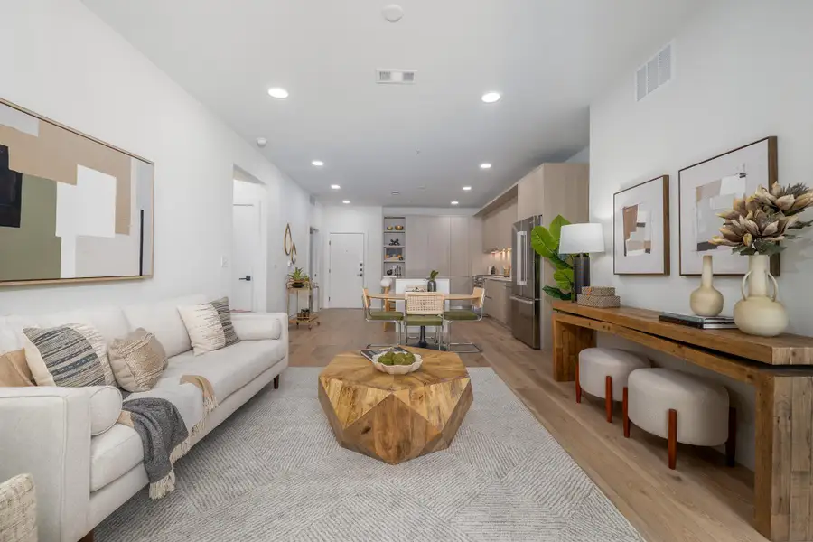 Furnished interior view inside a new home in One Oak, Austin (Image 10).