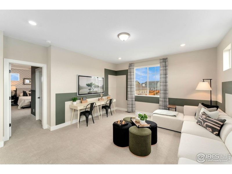 Furnished interior view inside a new home in Hidden Creek, Frederick (Image 9). Furnished interior view inside a new home in Hidden Creek, Frederick (Image 9).