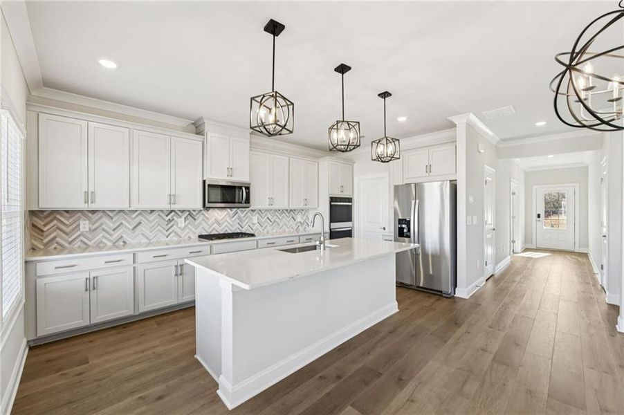 Furnished interior view inside a new home in River Pointe, Monroe (Image 9).