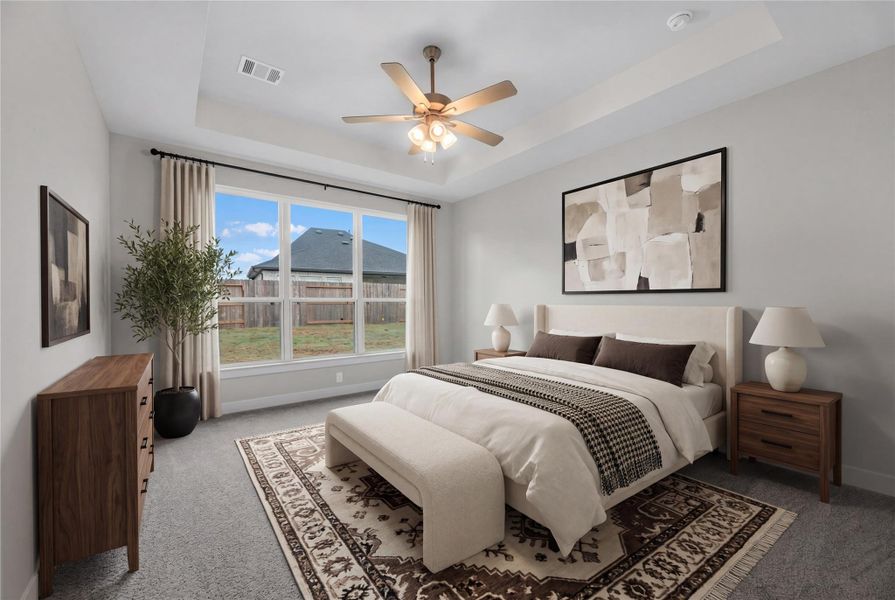 Virtually staged image; features, selections and colors may vary.