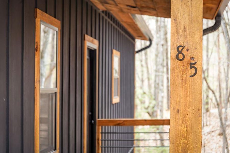 Exterior details and patio area of a home in , Morganton (Image 34).