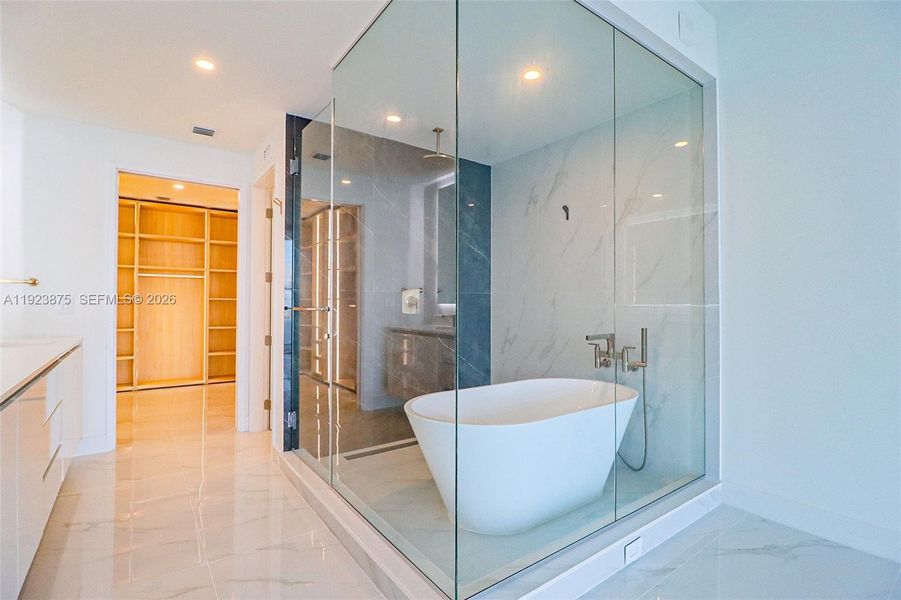 Furnished interior view inside a new home in , Miami (Image 16).