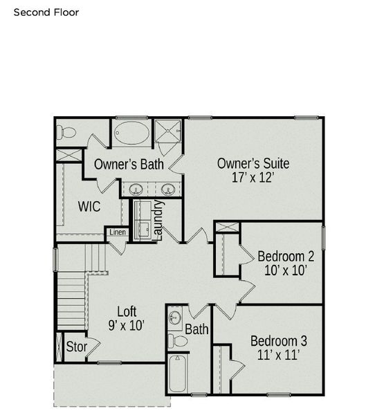*Second floor.* *Second floor.*