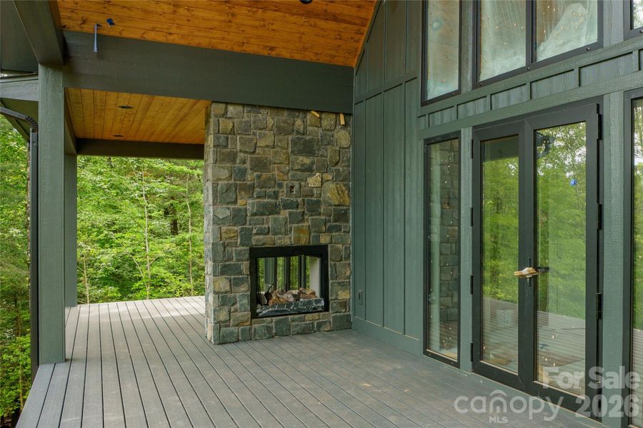 Exterior details and patio area of a home in , Hendersonville (Image 4).