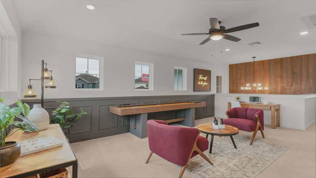 Representative furnished interior of a home built from the Madison by Chesmar Homes in Nolina, Georgetown (Image 30).