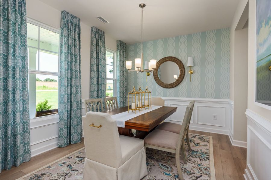 Representative furnished interior of a home built from the The Willow B by Davidson Homes LLC in Retreat at North Main, Lillington (Image 8).