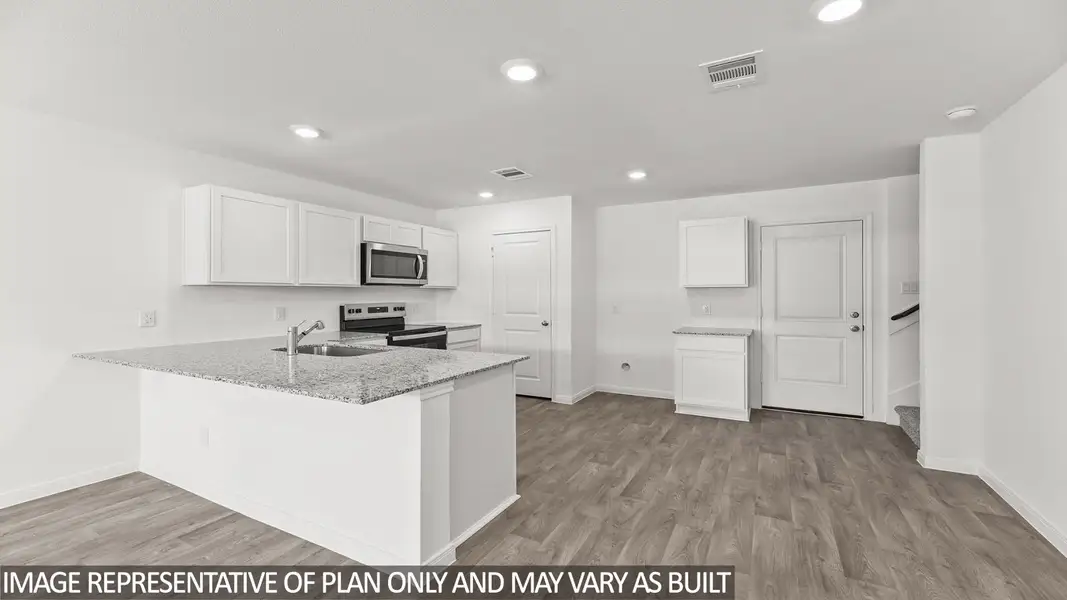 Furnished interior view inside a new home in Castles Edge, Willis (Image 4).