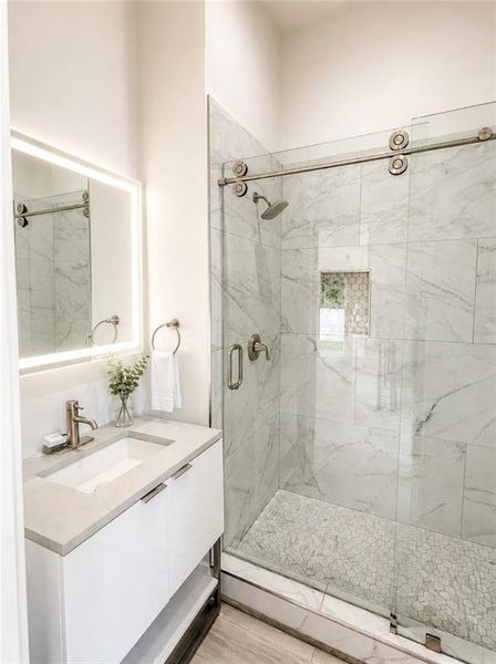 Furnished interior view inside a new home in , Atlanta (Image 16).