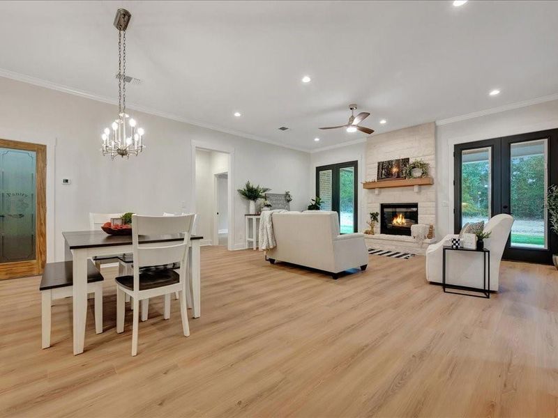 Furnished interior view inside a new home in , Lufkin (Image 15). Furnished interior view inside a new home in , Lufkin (Image 15).