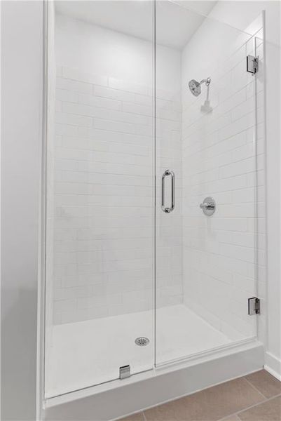 Stand up shower in second bathroom *Images from the model, not the subject property*