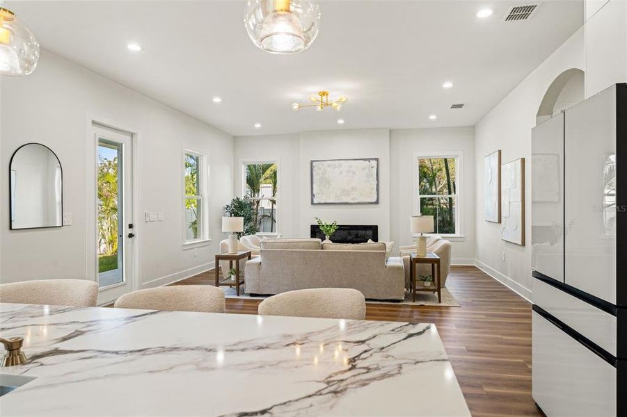 Furnished interior view inside a new home in , Seminole (Image 42).