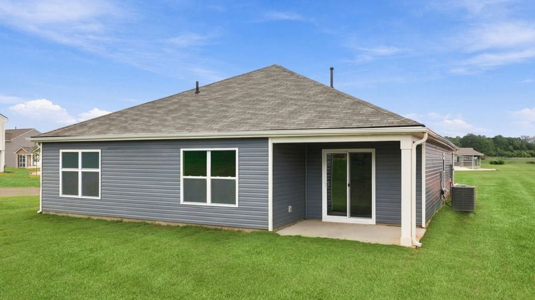 Exterior details and patio area of a home in Lakestone, Woodruff (Image 20).