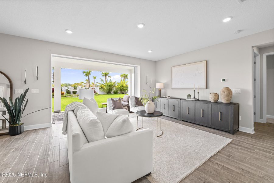 Furnished interior view inside a new home in The Cove at Beachwalk, St. Johns (Image 7). Furnished interior view inside a new home in The Cove at Beachwalk, St. Johns (Image 7).