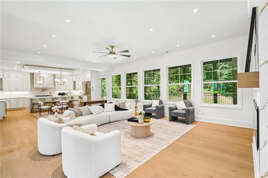 Furnished interior view inside a new home in , Buford (Image 45).