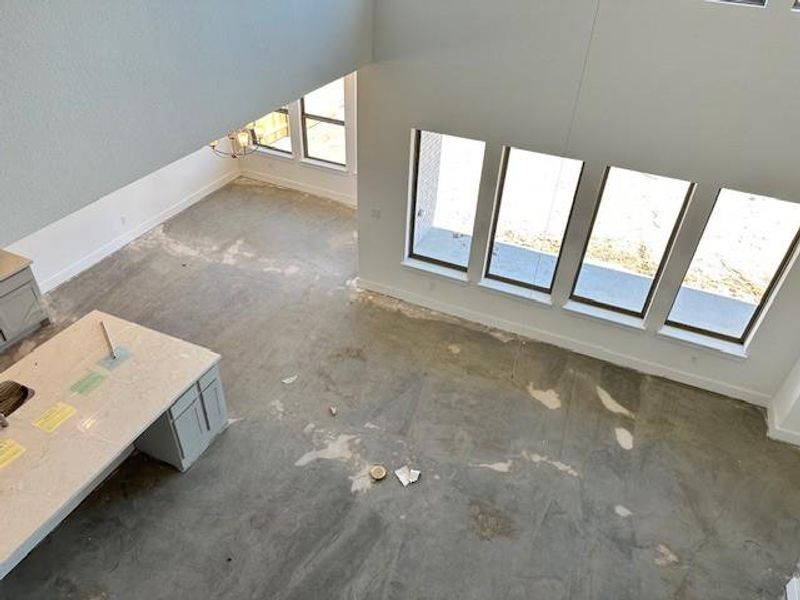 To Family Room from 2nd floor landing