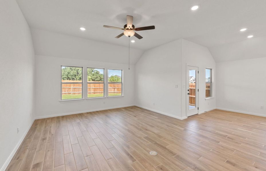Spacious, unfurnished interior of a new home in Saddleback at Santa Rita Ranch, Liberty Hill (Image 33). Spacious, unfurnished interior of a new home in Saddleback at Santa Rita Ranch, Liberty Hill (Image 33).