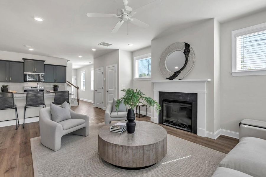 Furnished interior view inside a new home in , Lawrenceville (Image 6). Furnished interior view inside a new home in , Lawrenceville (Image 6).