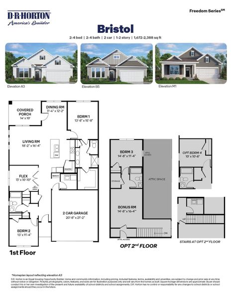 2D floor plan layout for the Bristol by D.R. Horton in South Pinehurst Cottages, Pinehurst, NC (Image 3). 2D floor plan layout for the Bristol by D.R. Horton in South Pinehurst Cottages, Pinehurst, NC (Image 3).