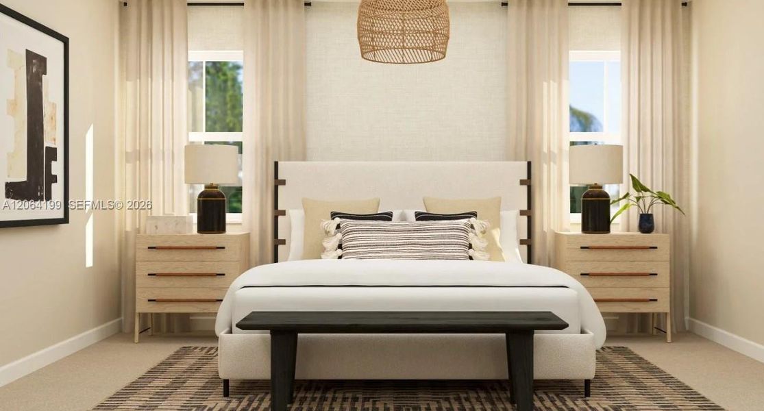 Furnished interior view inside a new home in Altamira, Homestead (Image 2).