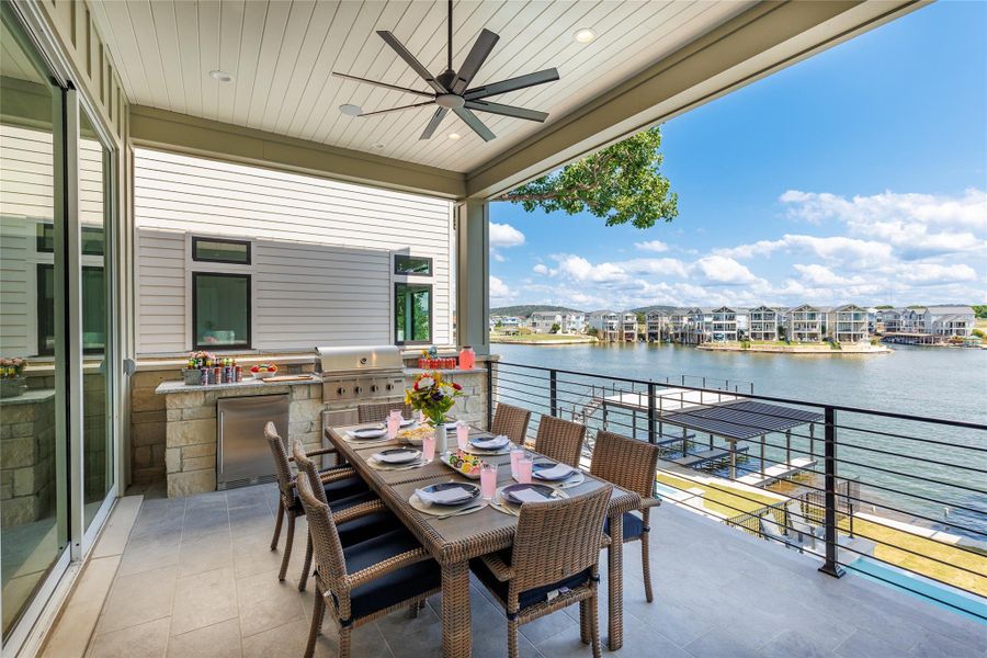 Main Level Balcony with Outdoor Propane Grilll. Main Level Balcony with Outdoor Propane Grilll.