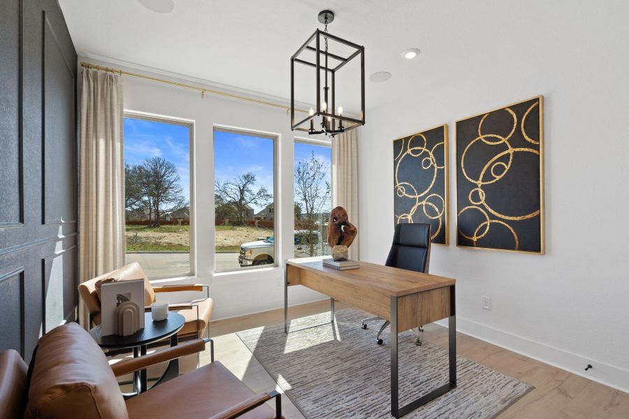Furnished interior view inside a new home in Highland Village, Georgetown (Image 13).