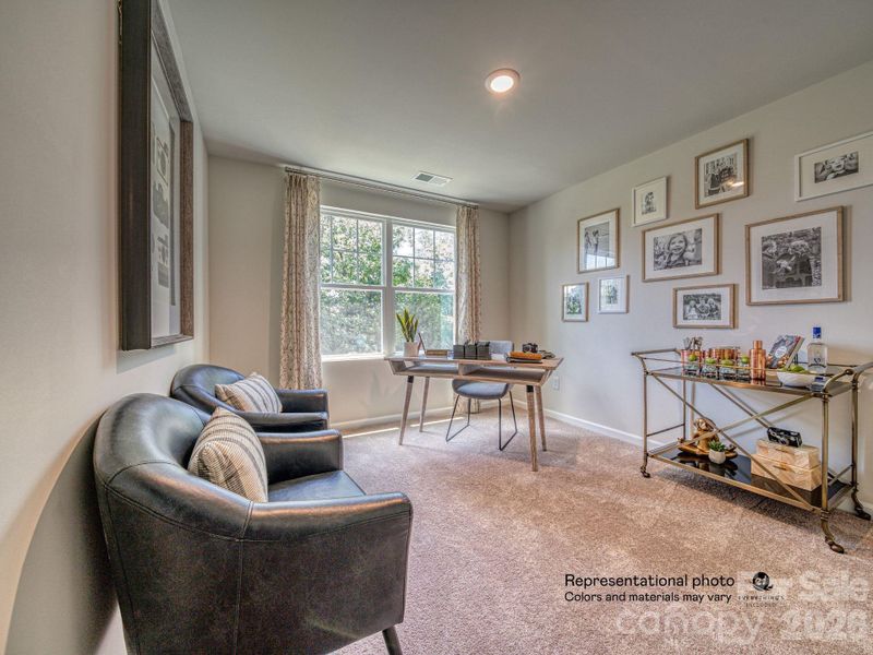 Furnished interior view inside a new home in Redhawk, Belmont (Image 12).