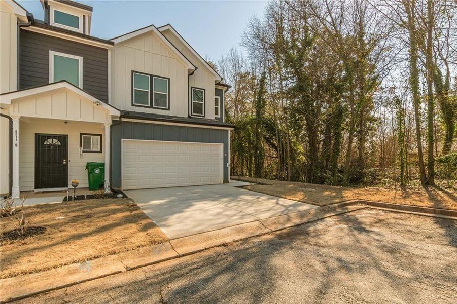 Front exterior of a new home in , Stone Mountain, GA, highlighting curb appeal (Image 26). Front exterior of a new home in , Stone Mountain, GA, highlighting curb appeal (Image 26).