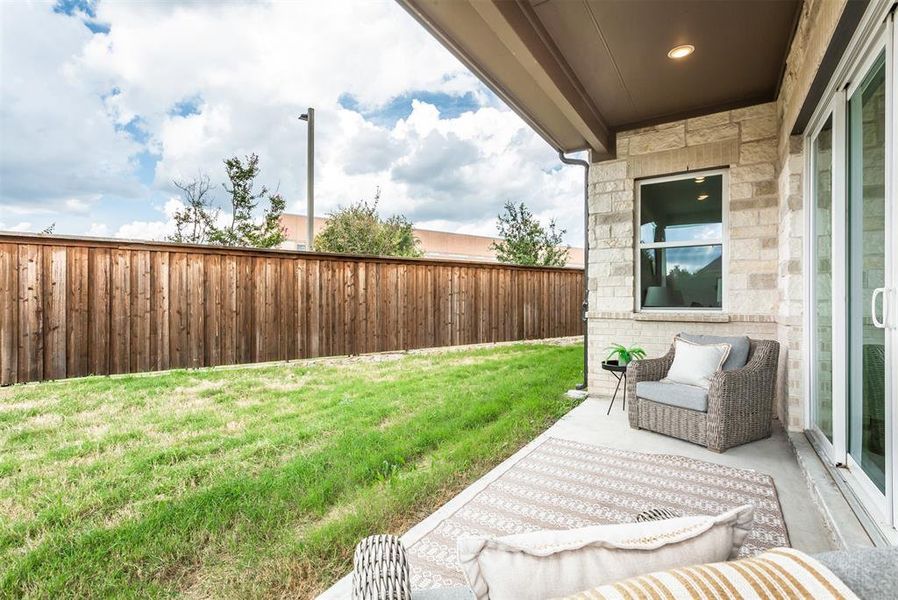 View of yard featuring a patio