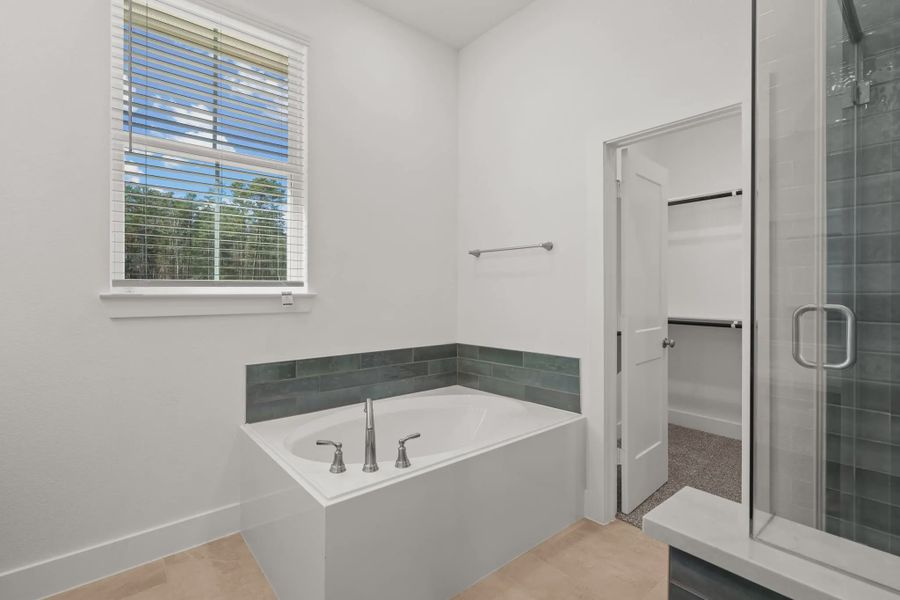 Furnished interior view inside a new home in Santa Rita Ranch, Liberty Hill (Image 9). Furnished interior view inside a new home in Santa Rita Ranch, Liberty Hill (Image 9).