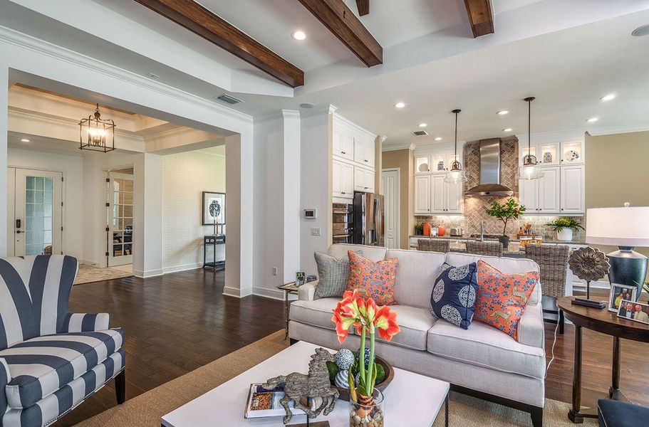 Furnished interior view inside a new home in Boca Royale Golf & Country Club at Wellen Park, Englewood (Image 13).