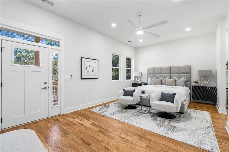 Furnished interior view inside a new home in , Atlanta (Image 34). Furnished interior view inside a new home in , Atlanta (Image 34).