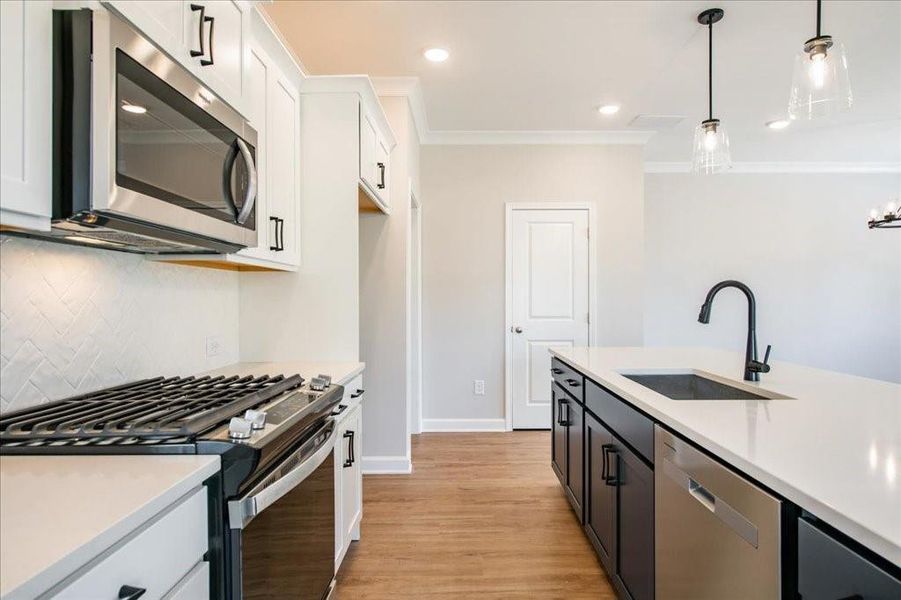 Furnished interior view inside a new home in Cherokee Township, Acworth (Image 4). Furnished interior view inside a new home in Cherokee Township, Acworth (Image 4).