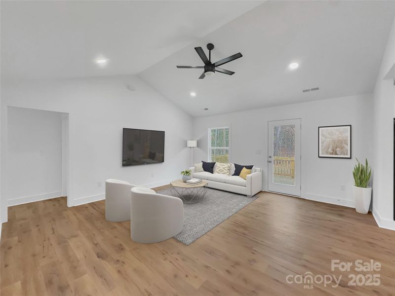 Family room *virtually staged