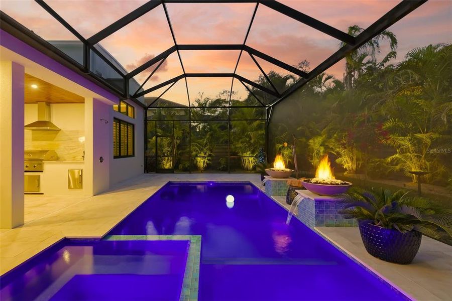 Exterior details and patio area of a home in , Sarasota (Image 35).