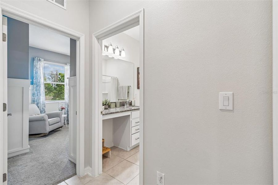 Furnished interior view inside a new home in Riverstone, Land O' Lakes (Image 9). Furnished interior view inside a new home in Riverstone, Land O' Lakes (Image 9).