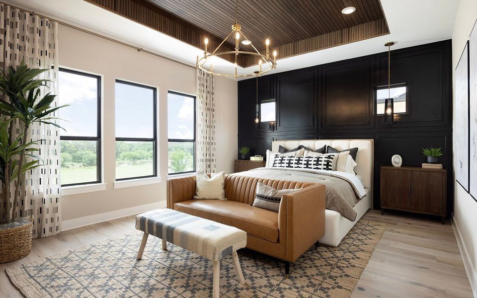 Representative furnished interior of a home built from the Champlain by Brookfield Residential in Kissing Tree, San Marcos (Image 3).