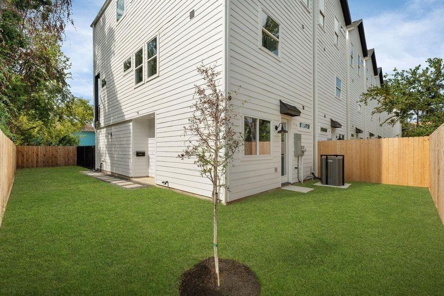 Exterior details and patio area of a home in , Houston (Image 3).