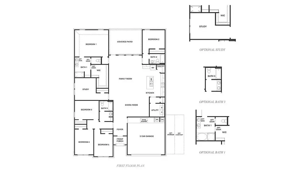 2D floor plan layout of this home in Tamarron, Fulshear, TX (Image 3). 2D floor plan layout of this home in Tamarron, Fulshear, TX (Image 3).