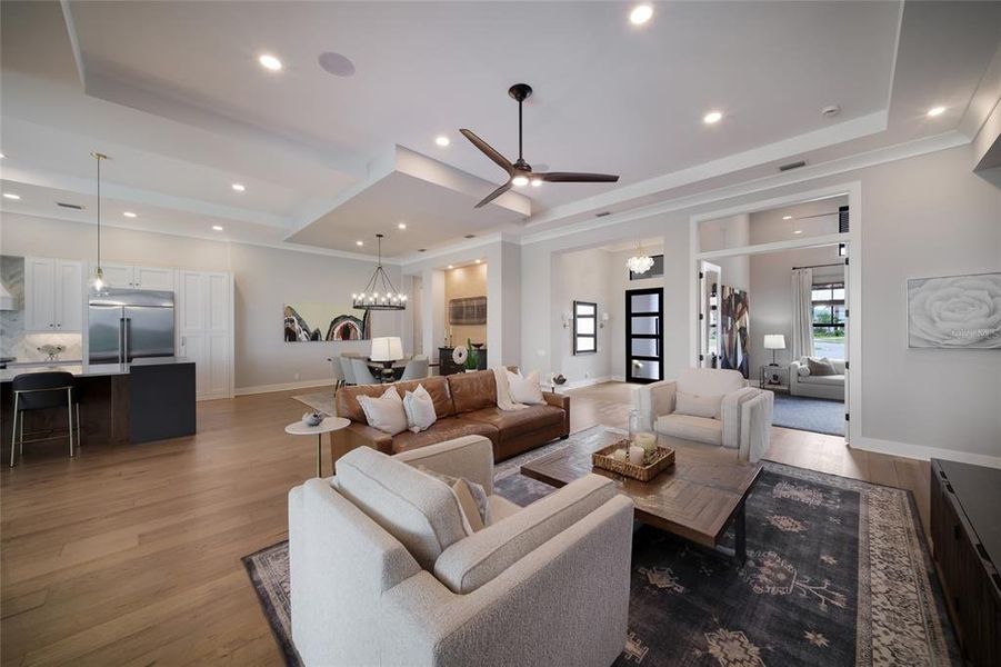 Furnished interior view inside a new home in , Parrish (Image 17).