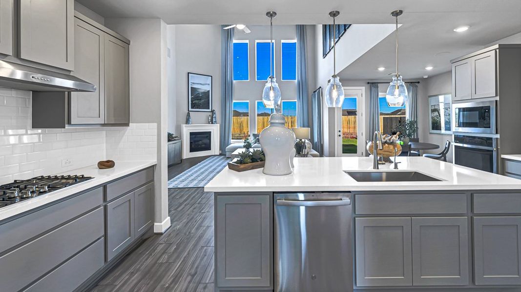 Furnished interior view inside a new home in Avalon at Cypress, Cypress (Image 15).
