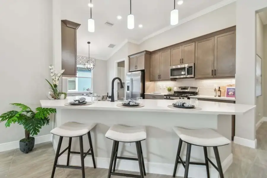 Furnished interior view inside a new home in Tamarack at Two Rivers, Zephyrhills (Image 21).
