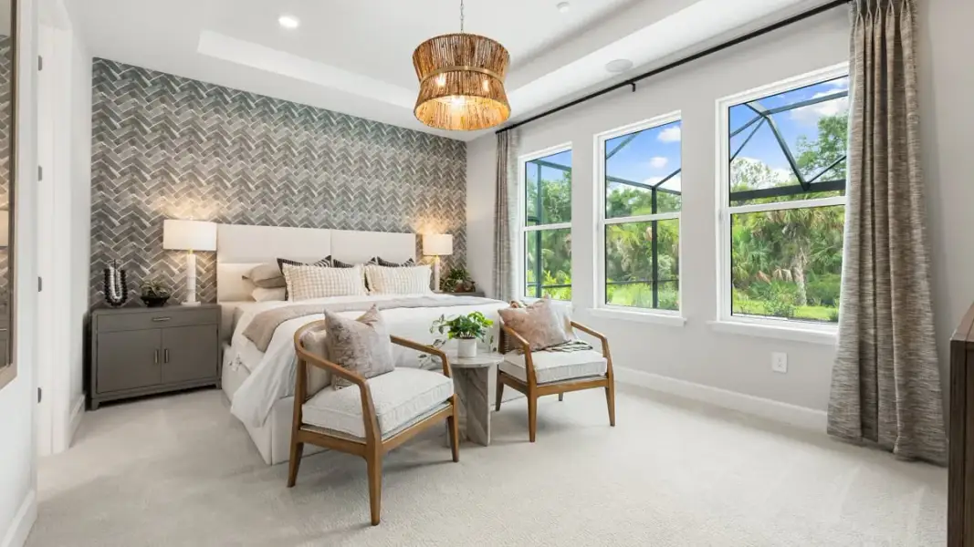 Representative furnished interior of a home built from the Longboat by Taylor Morrison in Azure at Solaeris, Port St. Lucie (Image 15).