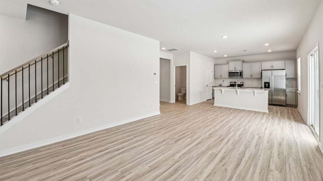 Spacious, unfurnished interior of a new home in The Falls at Newton, Newton (Image 9). Spacious, unfurnished interior of a new home in The Falls at Newton, Newton (Image 9).
