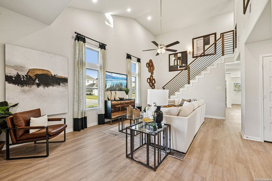 Furnished interior view inside a new home in Red Hawk Landing, San Antonio (Image 19).