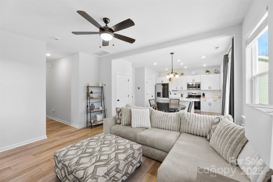 Furnished interior view inside a new home in Surrey Woods, Charlotte (Image 17).