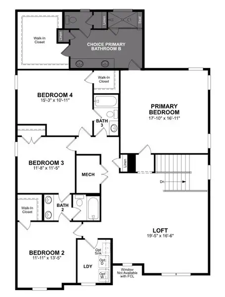 2D floor plan layout of this home in Stonewood Estates, Durham, NC (Image 3).